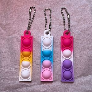 3 New Popping Fidget Keychains